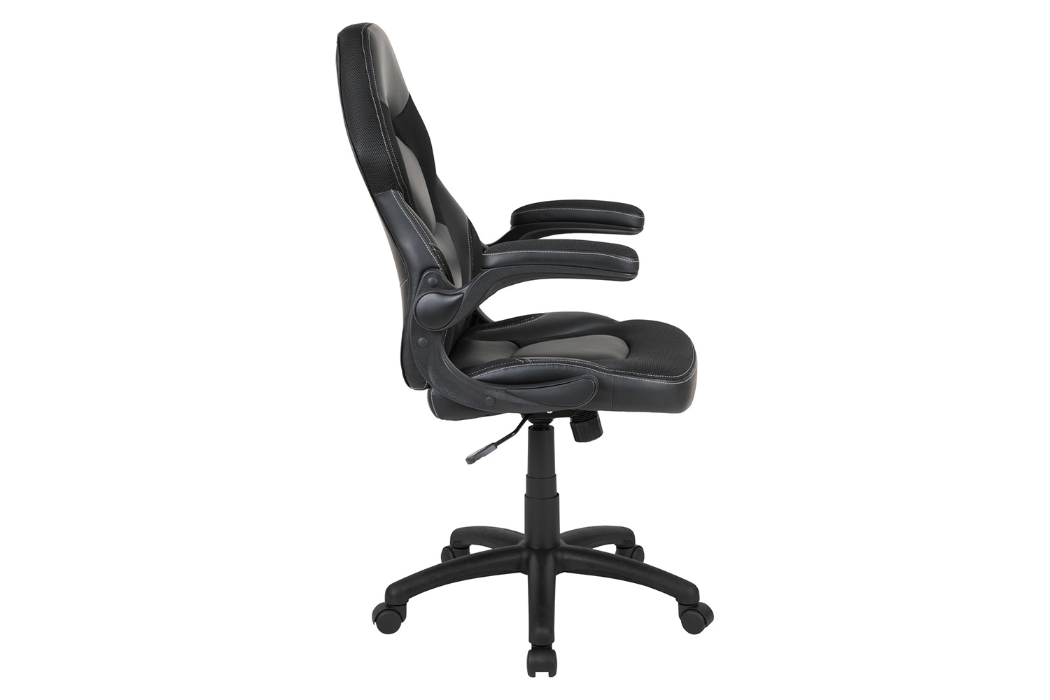 BLNK X10 Gaming Racing Office Ergonomic Computer PC Adjustable Swivel Chair with Flip-up Arms - Black