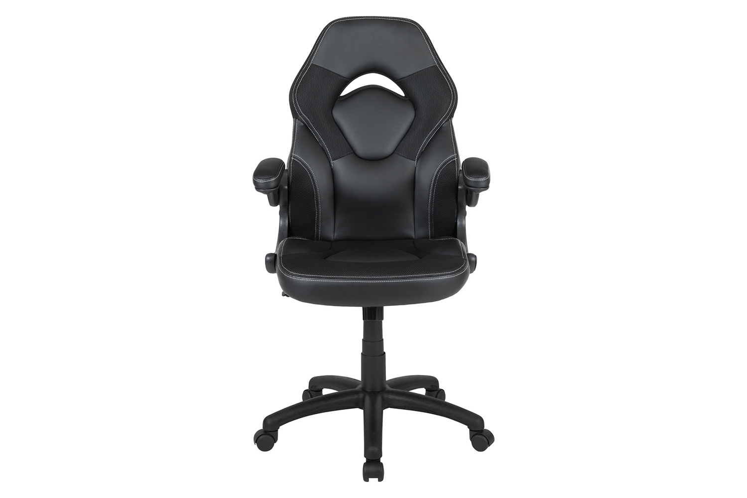 BLNK X10 Gaming Racing Office Ergonomic Computer PC Adjustable Swivel Chair with Flip-up Arms - Black