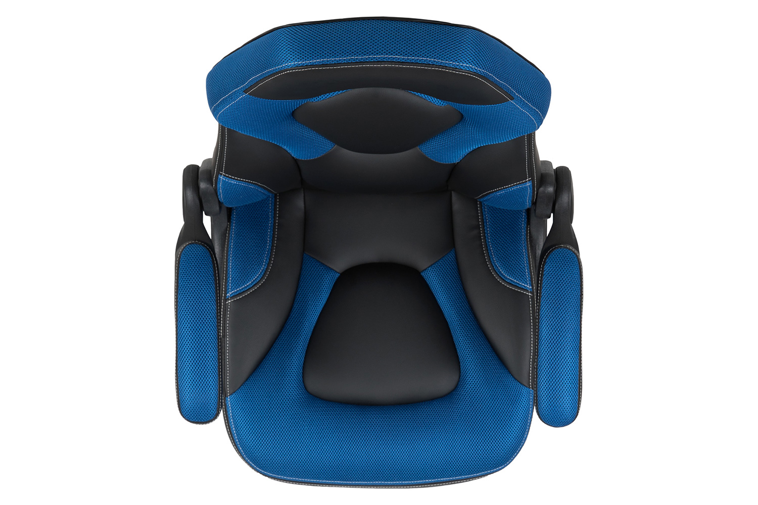 BLNK X10 Gaming Racing Office Ergonomic Computer PC Adjustable Swivel Chair with Flip-up Arms - Blue/Black