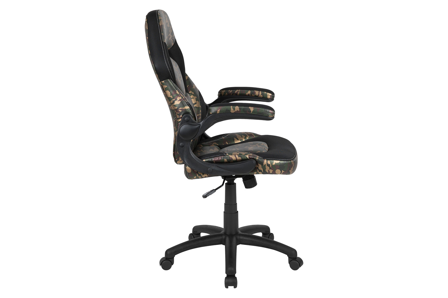 BLNK X10 Gaming Racing Office Ergonomic Computer PC Adjustable Swivel Chair with Flip-up Arms - Camouflage/Black