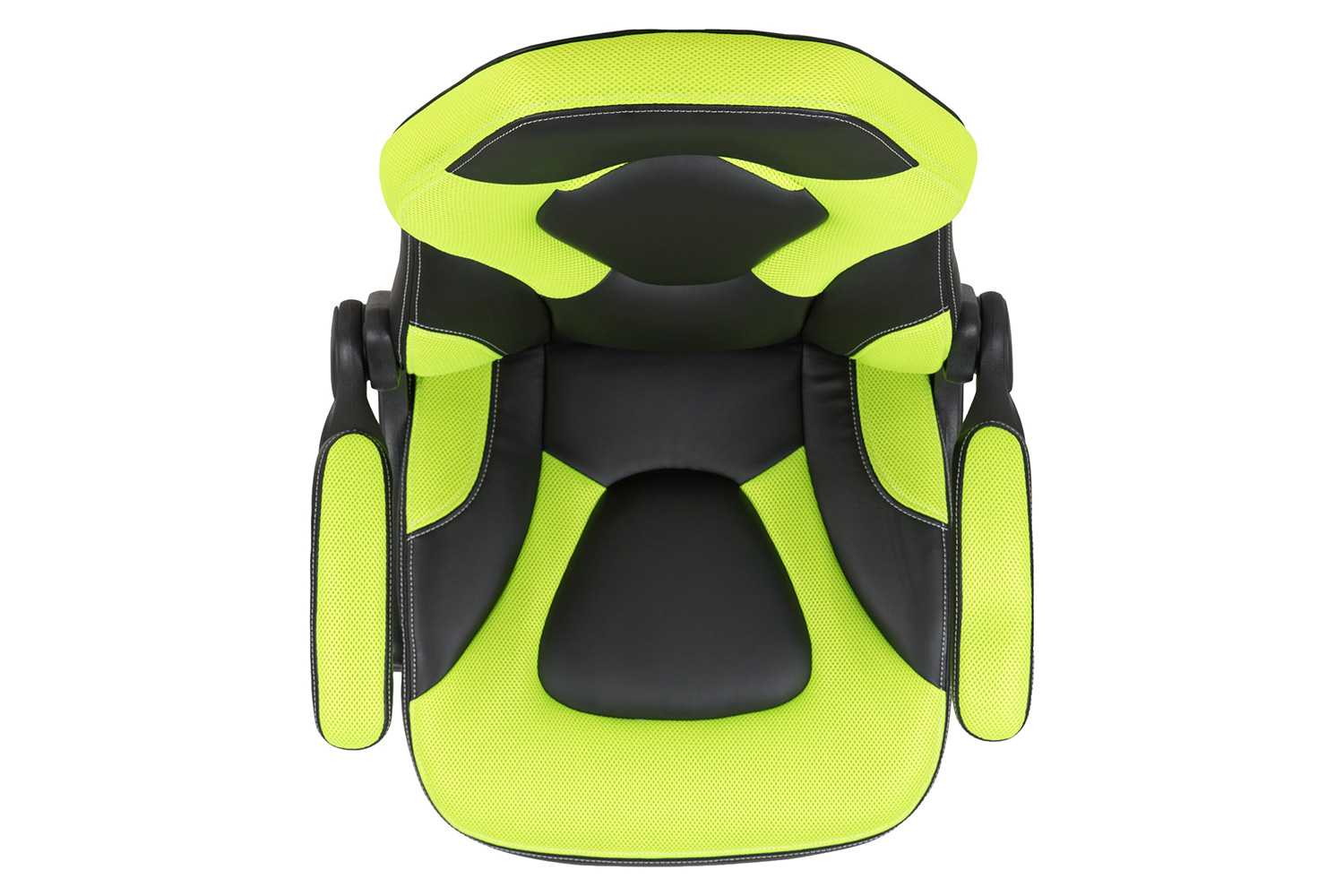 BLNK X10 Gaming Racing Office Ergonomic Computer PC Adjustable Swivel Chair with Flip-up Arms - Neon Green/Black