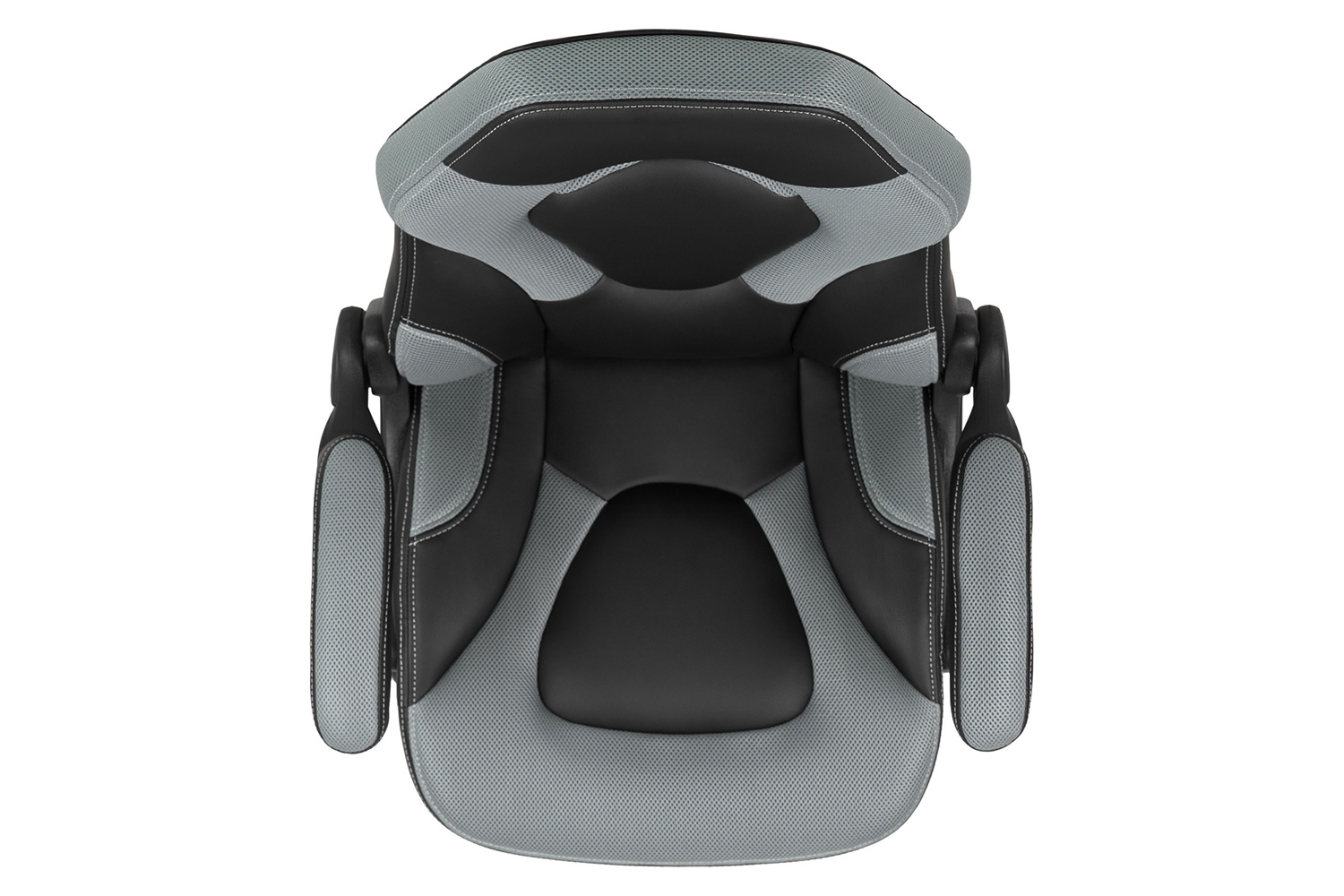 BLNK X10 Gaming Racing Office Ergonomic Computer PC Adjustable Swivel Chair with Flip-up Arms - Gray/Black