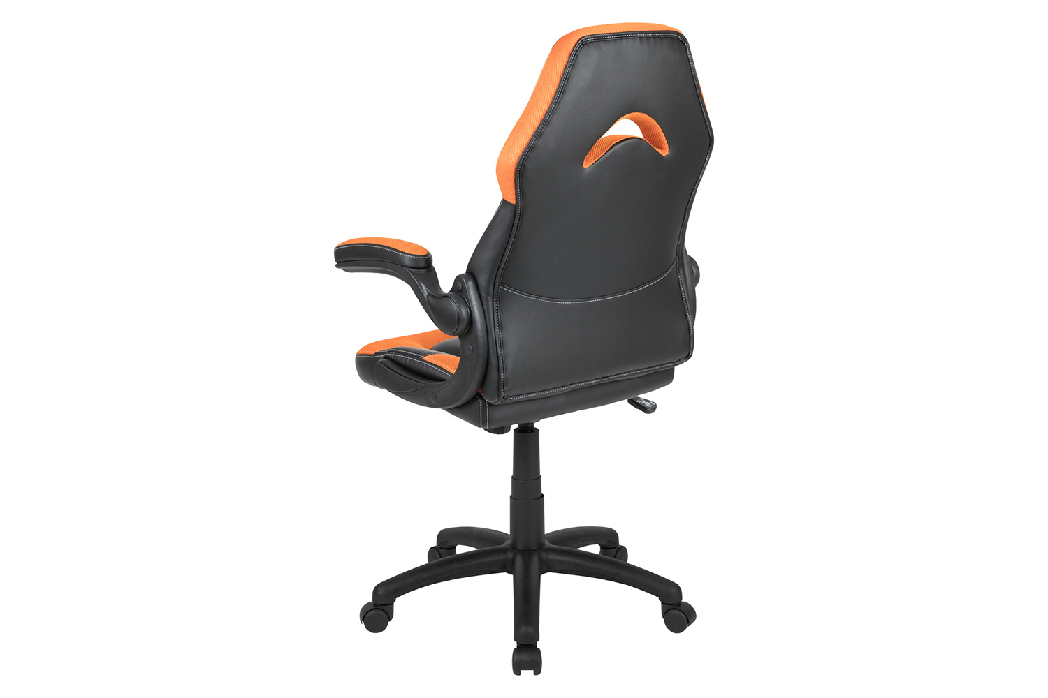 BLNK X10 Gaming Racing Office Ergonomic Computer PC Adjustable Swivel Chair with Flip-up Arms - Orange/Black