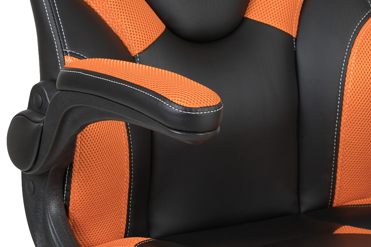 BLNK X10 Gaming Racing Office Ergonomic Computer PC Adjustable Swivel Chair with Flip-up Arms - Orange/Black