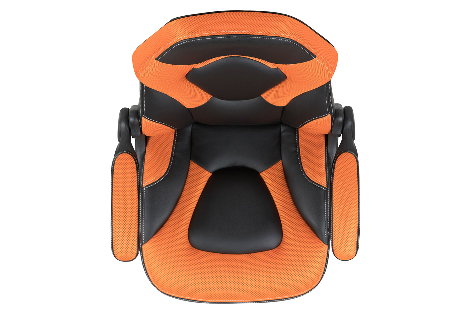 BLNK X10 Gaming Racing Office Ergonomic Computer PC Adjustable Swivel Chair with Flip-up Arms - Orange/Black