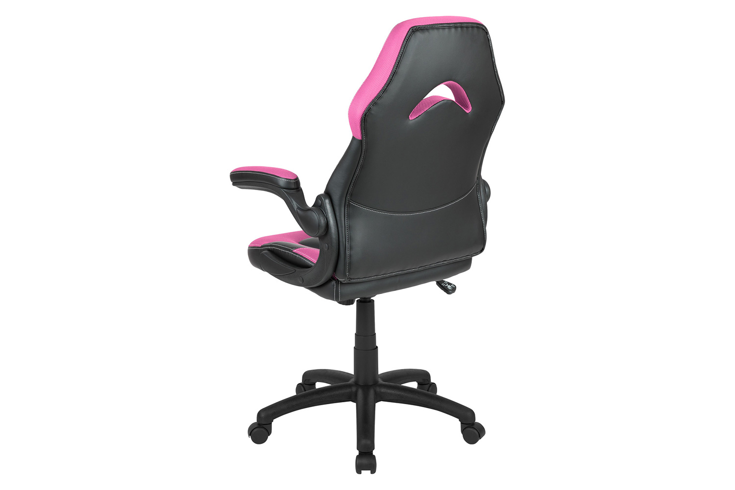 BLNK X10 Gaming Racing Office Ergonomic Computer PC Adjustable Swivel Chair with Flip-up Arms - Pink/Black