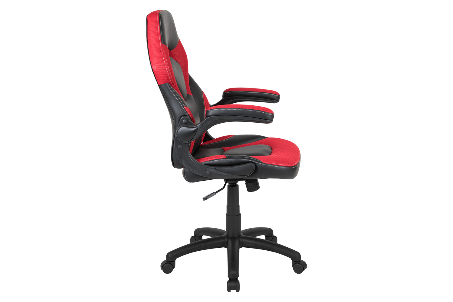 BLNK X10 Gaming Racing Office Ergonomic Computer PC Adjustable Swivel Chair with Flip-up Arms - Red/Black