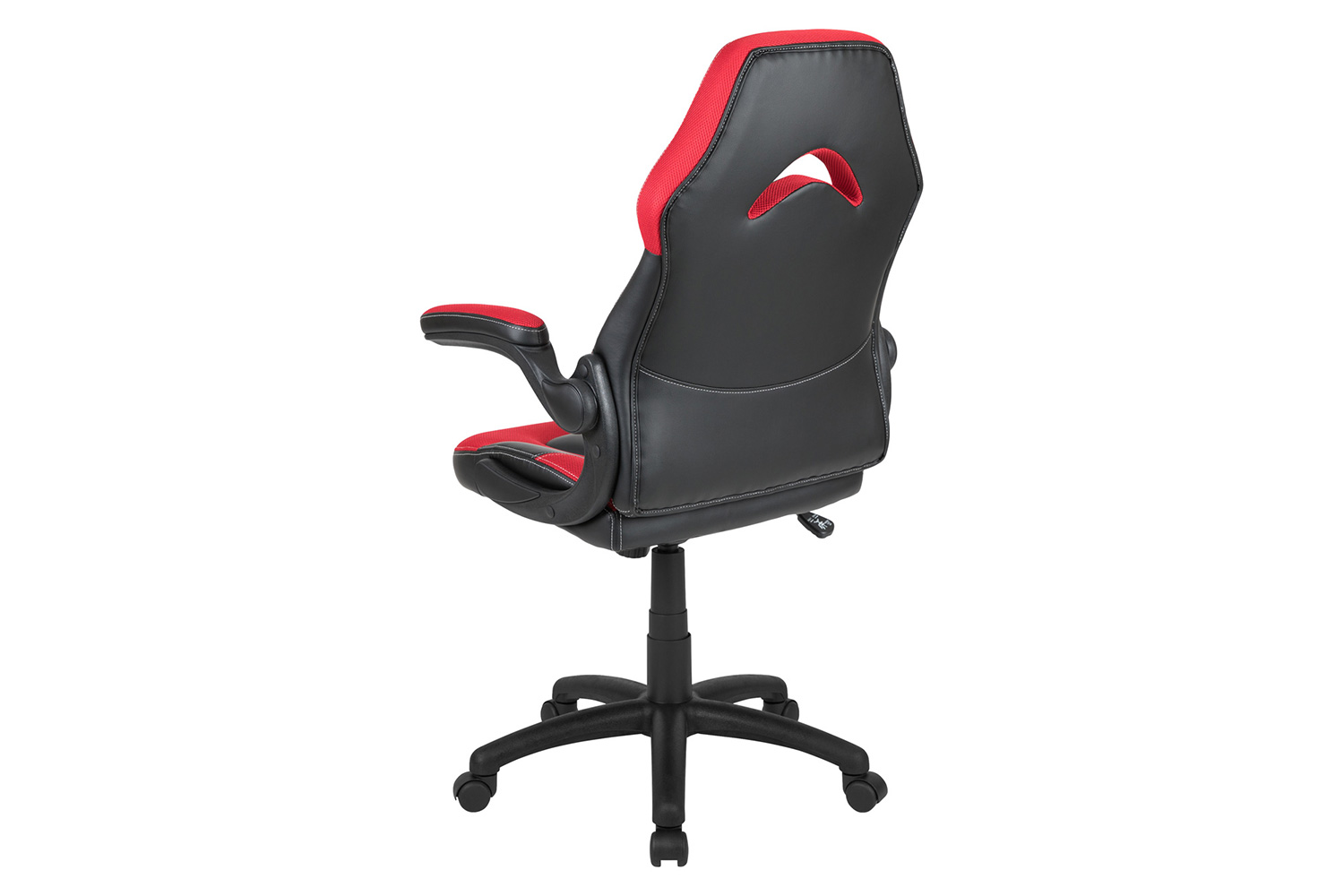 BLNK X10 Gaming Racing Office Ergonomic Computer PC Adjustable Swivel Chair with Flip-up Arms - Red/Black