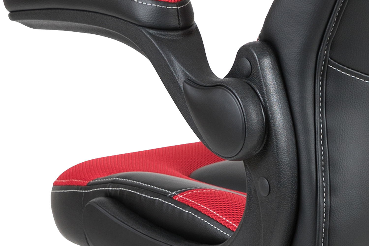 BLNK X10 Gaming Racing Office Ergonomic Computer PC Adjustable Swivel Chair with Flip-up Arms - Red/Black