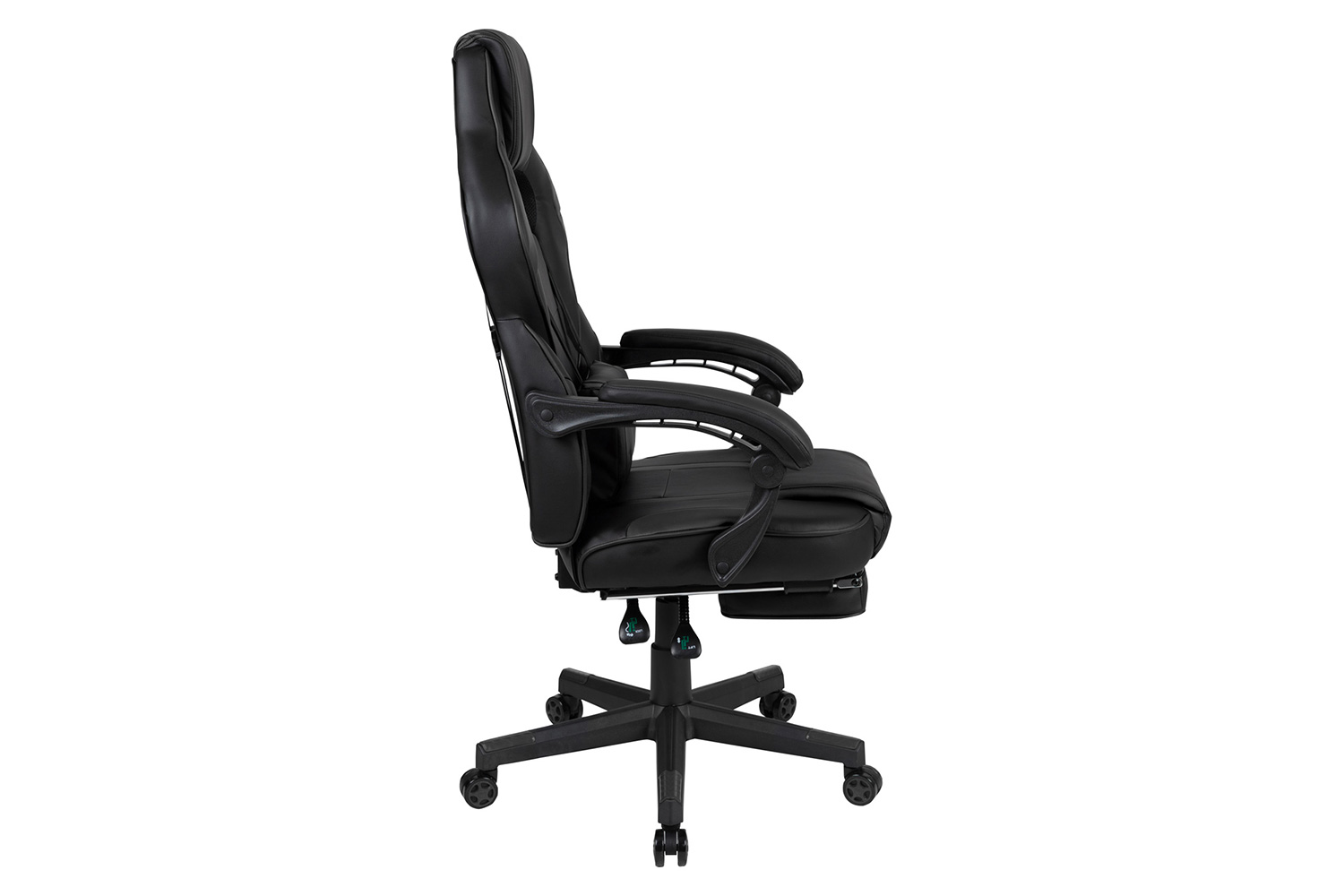 BLNK X40 Gaming Racing Ergonomic Computer Chair with Fully Reclining Back/Arms, Slide-Out Footrest, Massaging Lumbar - Black