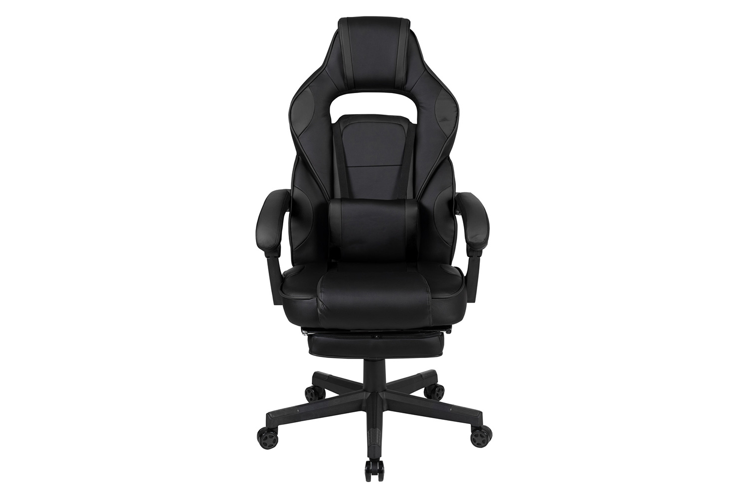 BLNK X40 Gaming Racing Ergonomic Computer Chair with Fully Reclining Back/Arms, Slide-Out Footrest, Massaging Lumbar - Black