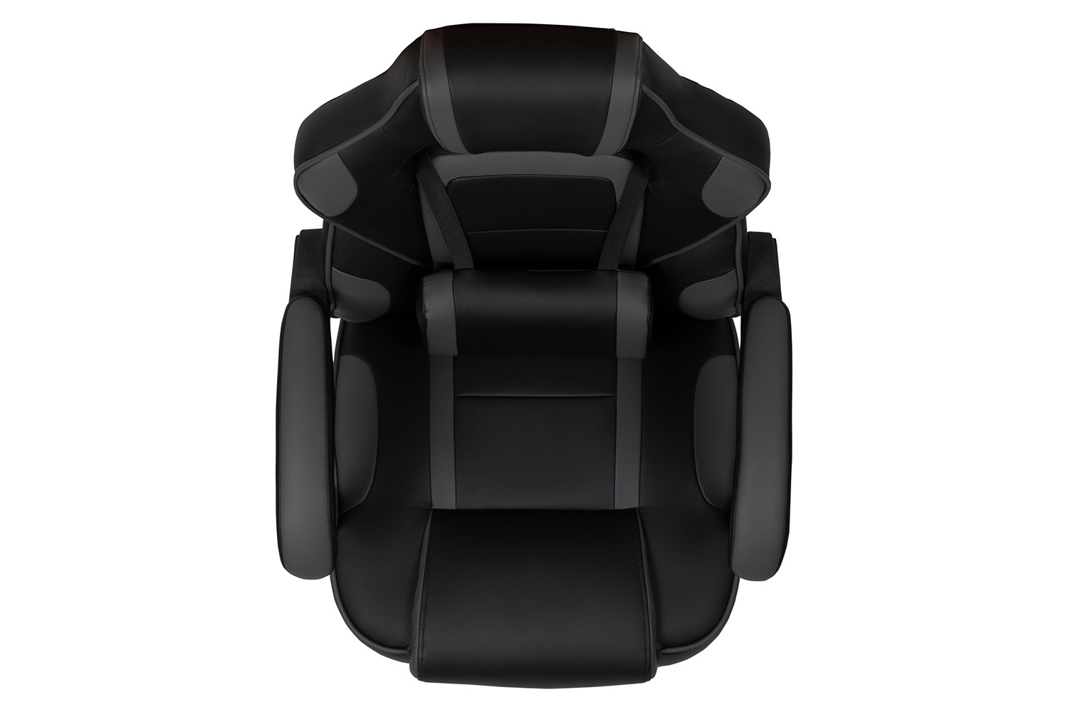 BLNK X40 Gaming Racing Ergonomic Computer Chair with Fully Reclining Back/Arms, Slide-Out Footrest, Massaging Lumbar - Black/Gray