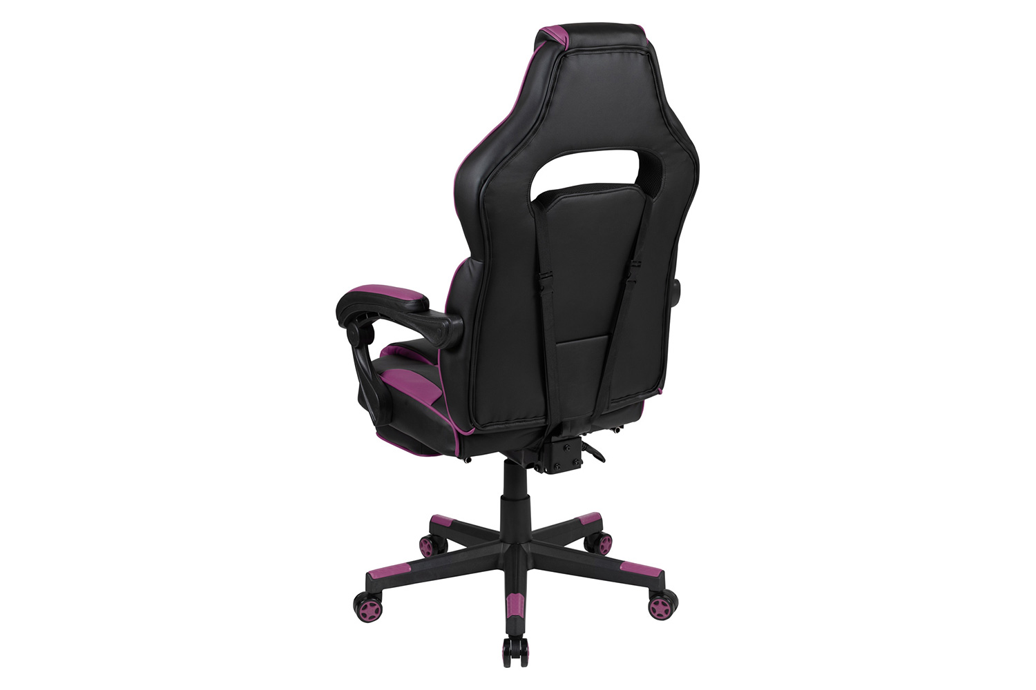 BLNK X40 Gaming Racing Ergonomic Computer Chair with Fully Reclining Back/Arms, Slide-Out Footrest, Massaging Lumbar - Black/Purple