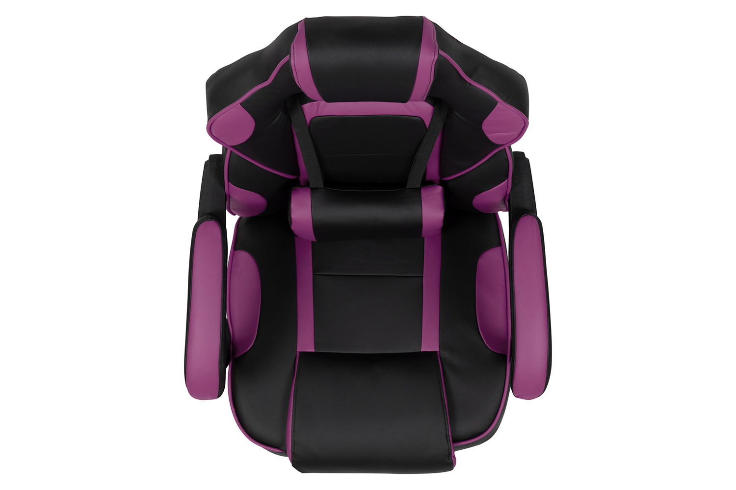 BLNK X40 Gaming Racing Ergonomic Computer Chair with Fully Reclining Back/Arms, Slide-Out Footrest, Massaging Lumbar - Black/Purple