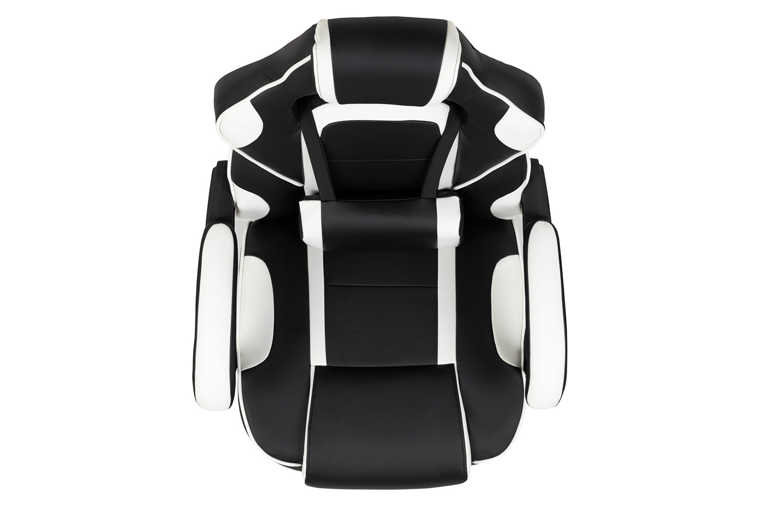 BLNK X40 Gaming Racing Ergonomic Computer Chair with Fully Reclining Back/Arms, Slide-Out Footrest, Massaging Lumbar - White