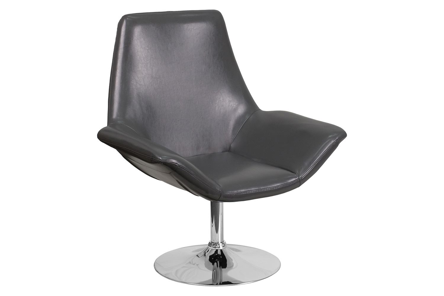 BLNK™ HERCULES Sabrina Series LeatherSoft Side Reception Chair - Gray