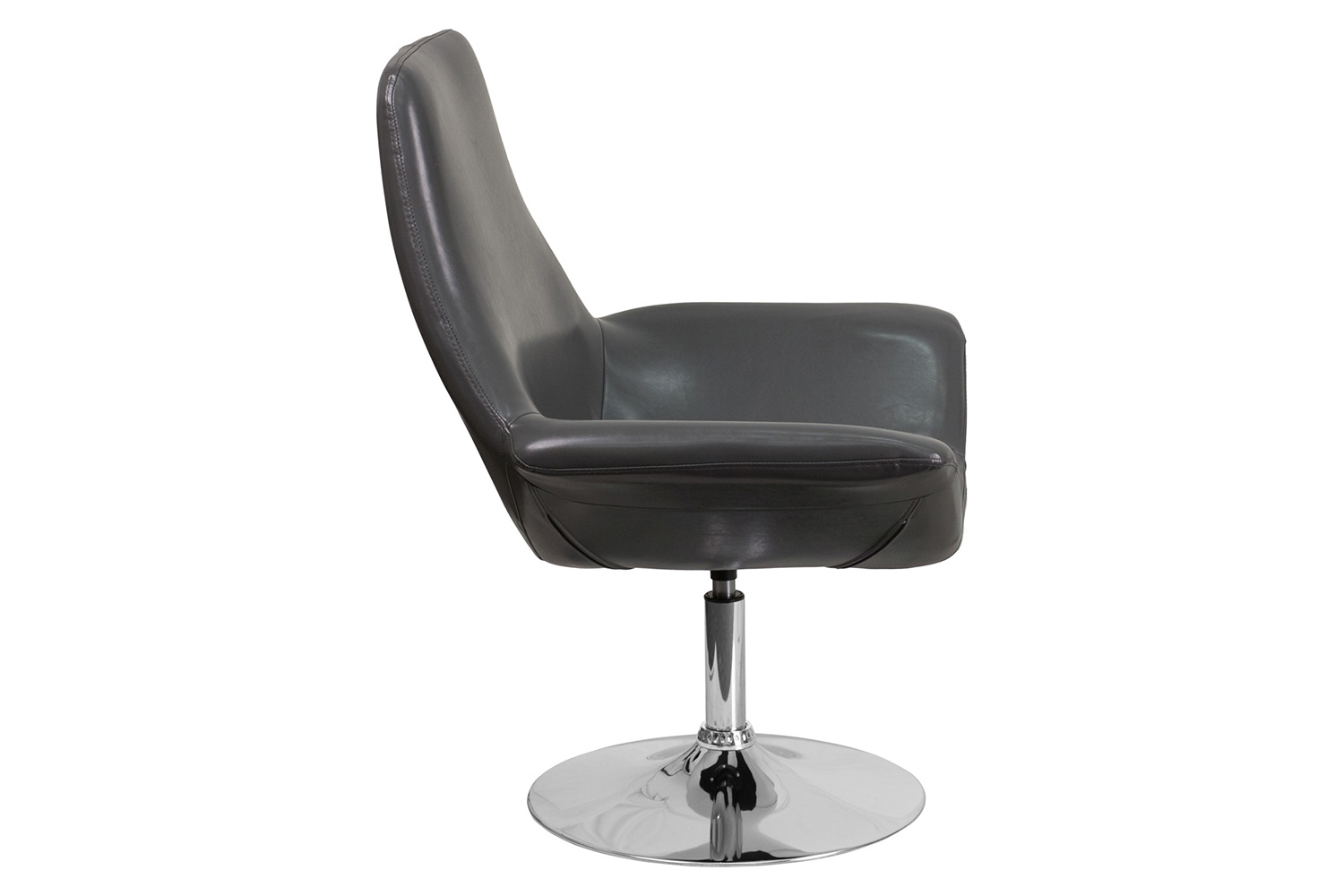 BLNK™ HERCULES Sabrina Series LeatherSoft Side Reception Chair - Gray