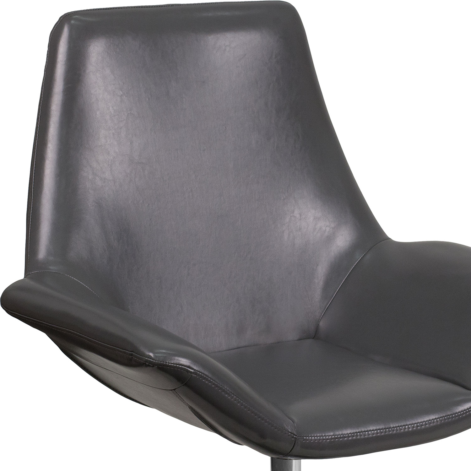 BLNK™ HERCULES Sabrina Series LeatherSoft Side Reception Chair - Gray