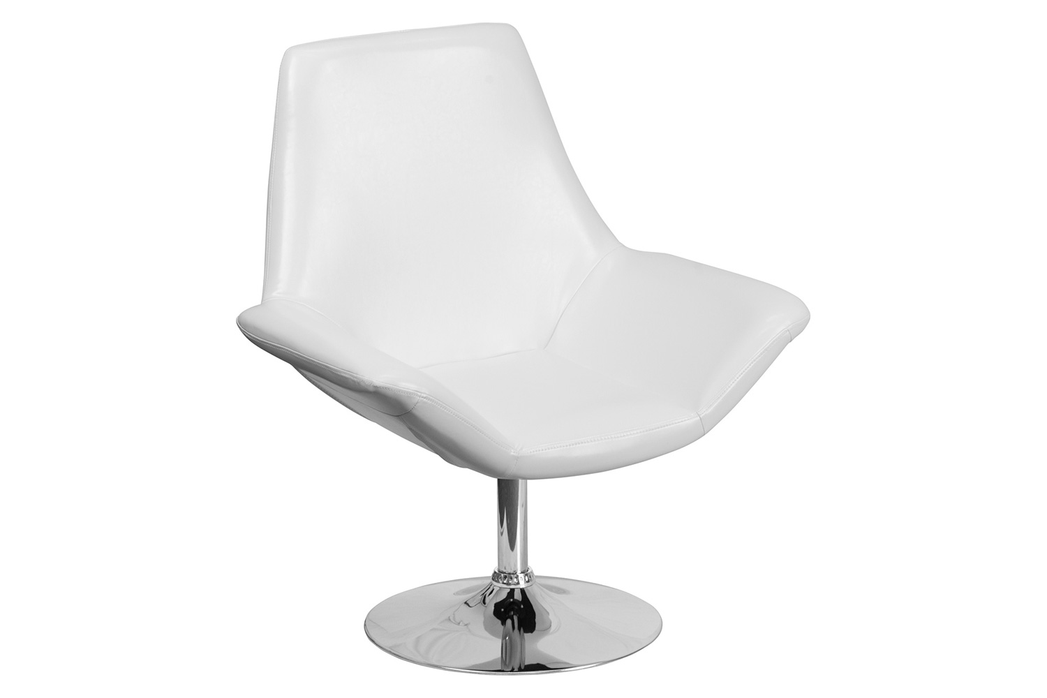 BLNK™ HERCULES Sabrina Series LeatherSoft Side Reception Chair - White