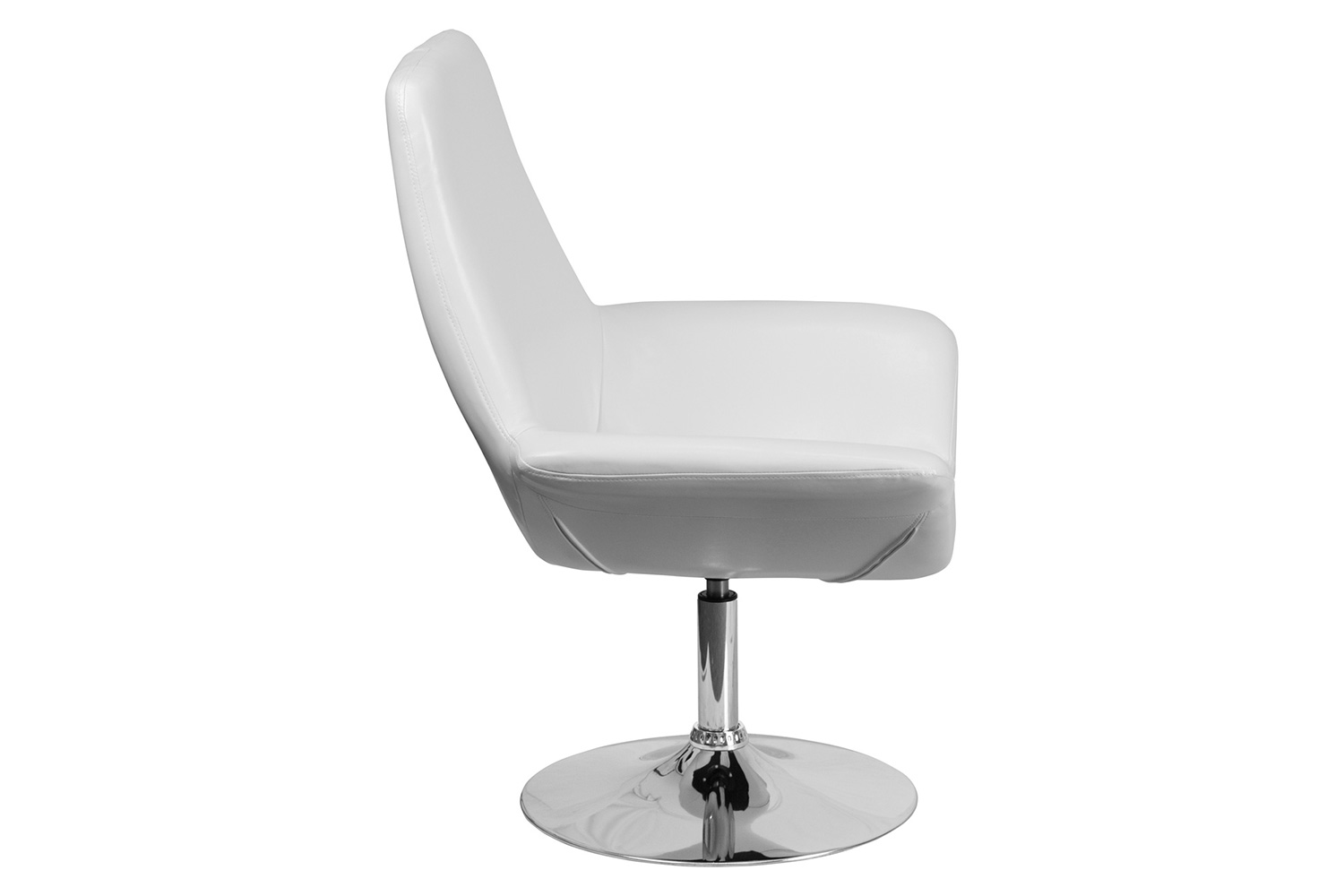 BLNK™ HERCULES Sabrina Series LeatherSoft Side Reception Chair - White