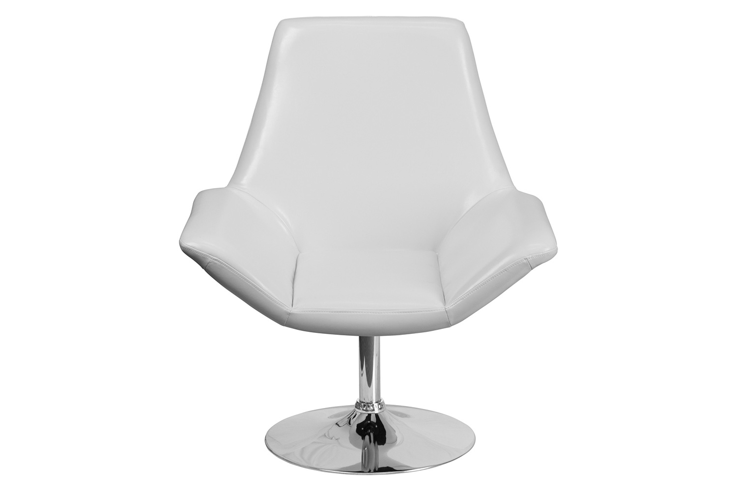 BLNK™ HERCULES Sabrina Series LeatherSoft Side Reception Chair - White