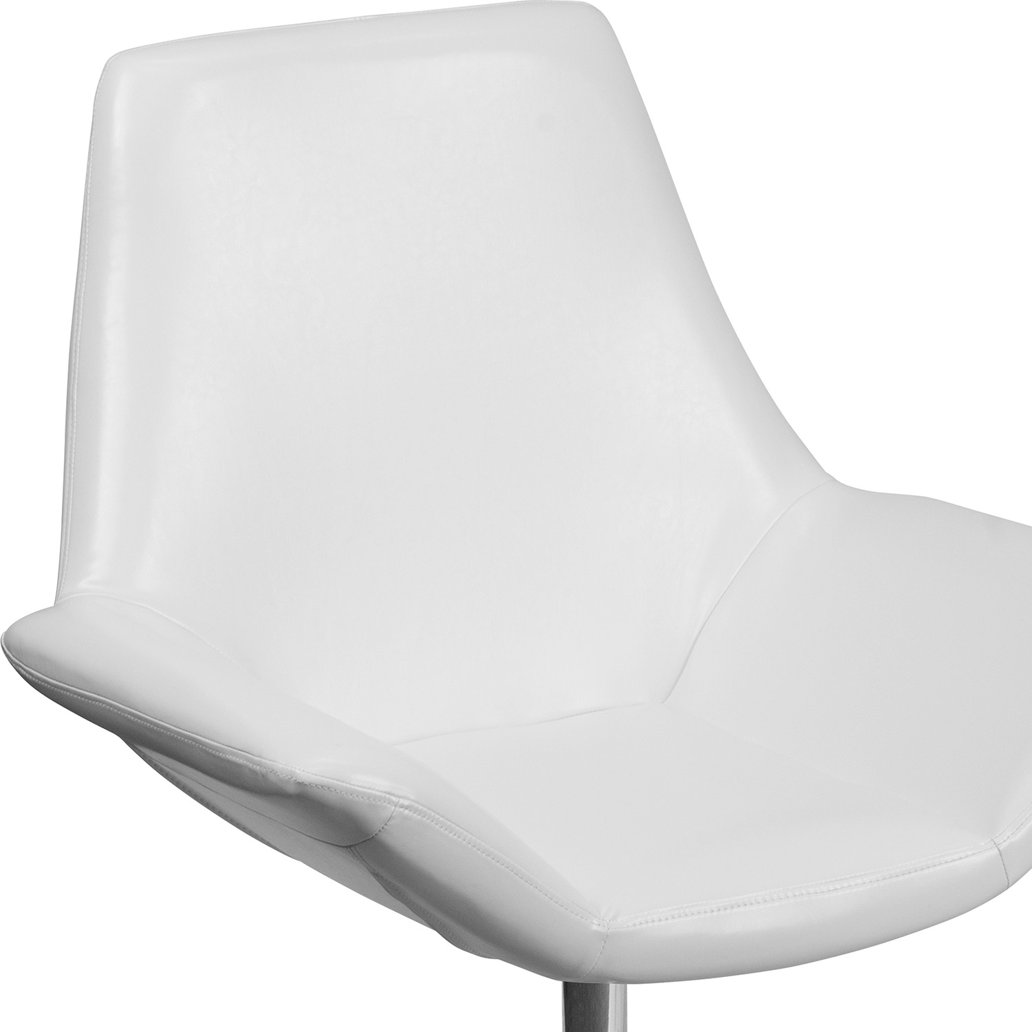 BLNK™ HERCULES Sabrina Series LeatherSoft Side Reception Chair - White