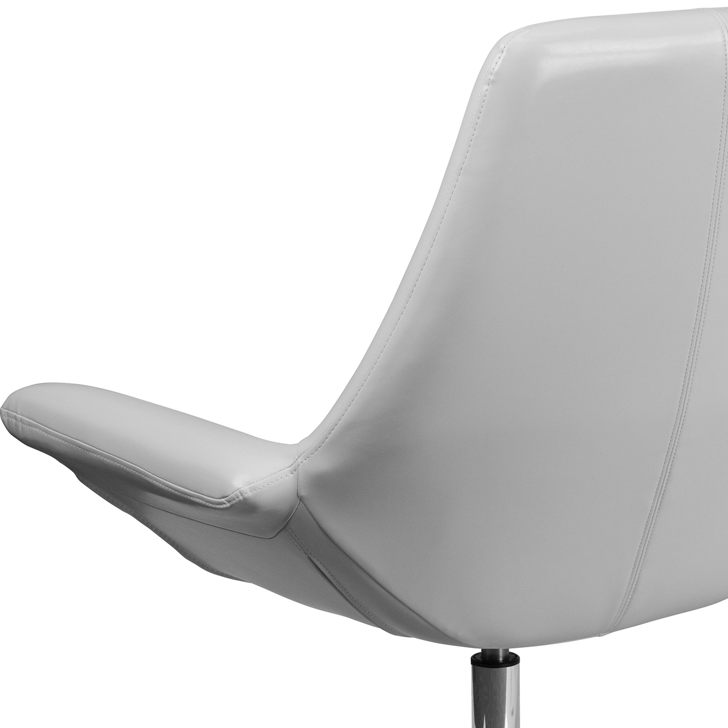 BLNK™ HERCULES Sabrina Series LeatherSoft Side Reception Chair - White