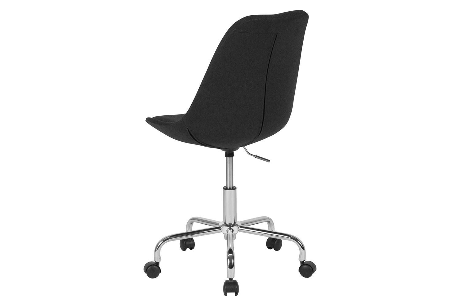 BLNK Aurora Series Mid-Back Task Office Chair with Pneumatic Lift and Chrome Base - Black