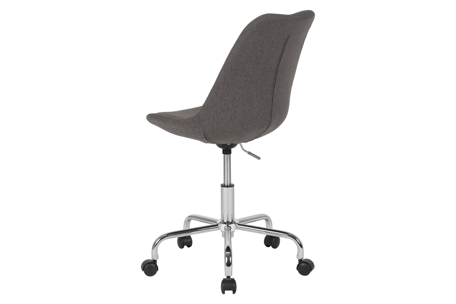 BLNK Aurora Series Mid-Back Task Office Chair with Pneumatic Lift and Chrome Base - Dark Gray