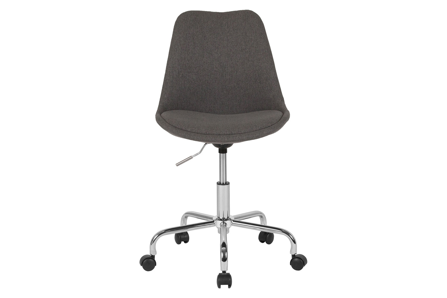 BLNK Aurora Series Mid-Back Task Office Chair with Pneumatic Lift and Chrome Base - Dark Gray