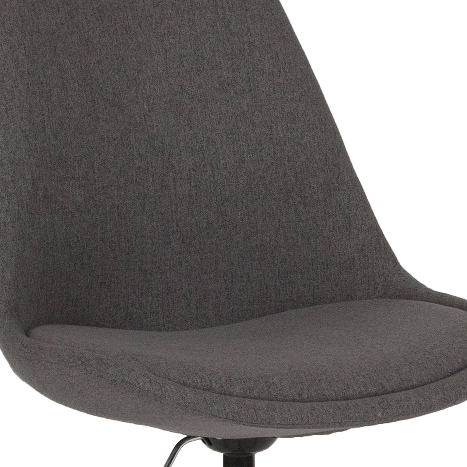 BLNK Aurora Series Mid-Back Task Office Chair with Pneumatic Lift and Chrome Base - Dark Gray