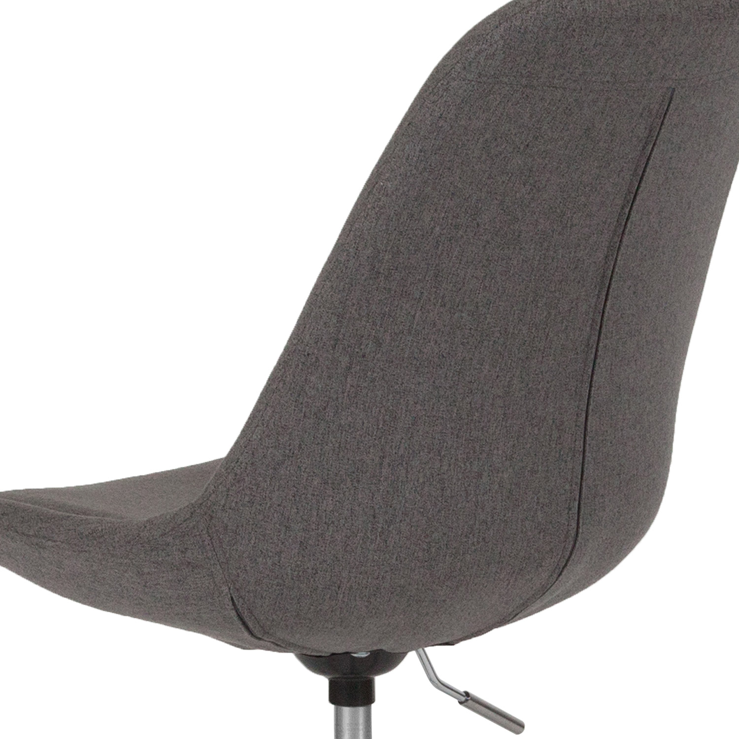 BLNK Aurora Series Mid-Back Task Office Chair with Pneumatic Lift and Chrome Base - Dark Gray