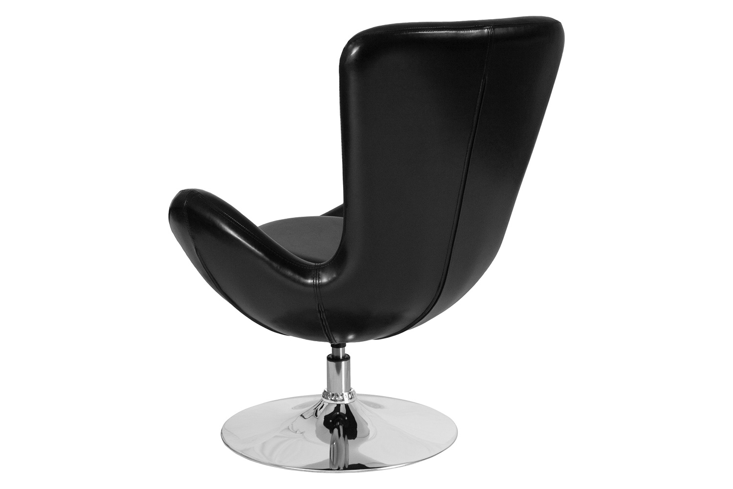 BLNK™ Egg Series LeatherSoft Side Reception Chair - Black