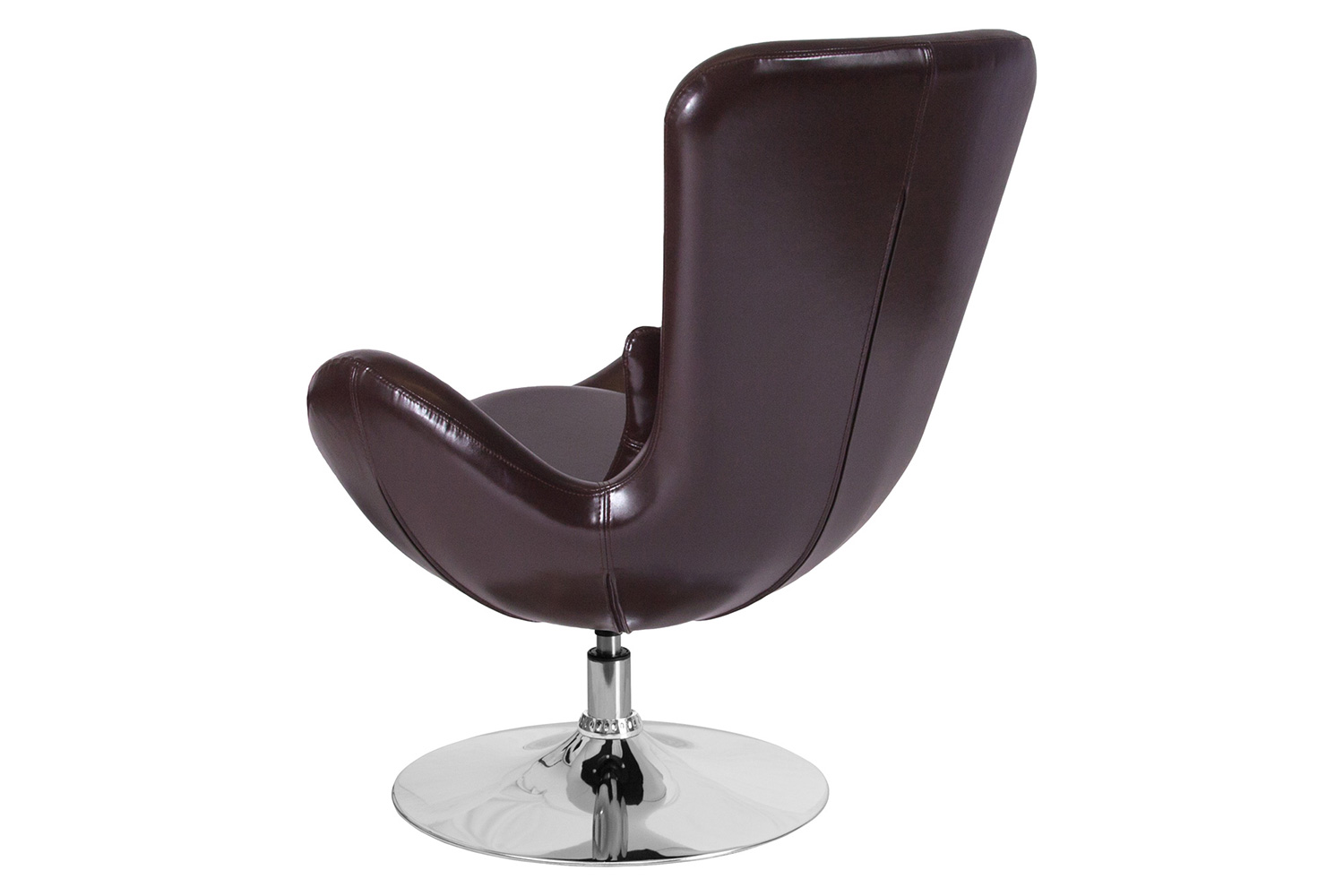 BLNK™ Egg Series LeatherSoft Side Reception Chair - Brown