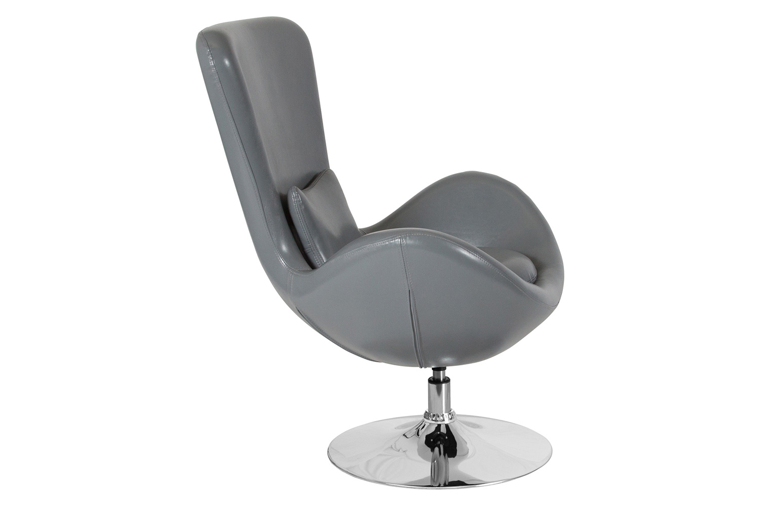 BLNK™ Egg Series LeatherSoft Side Reception Chair - Gray