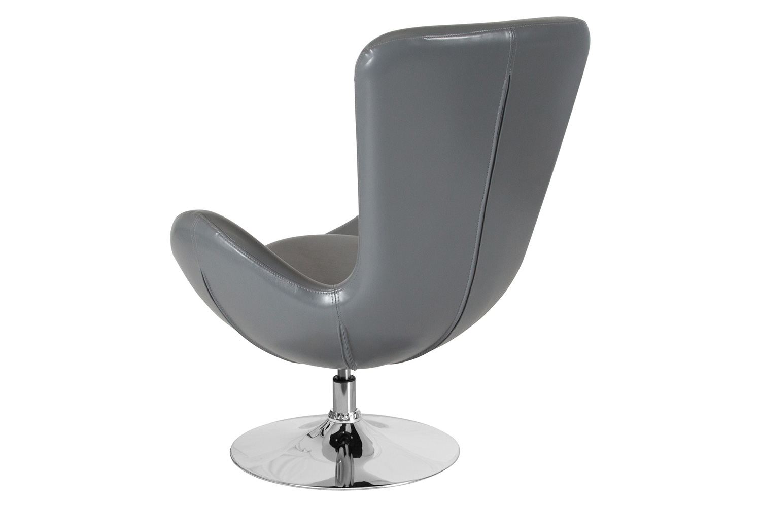 BLNK™ Egg Series LeatherSoft Side Reception Chair - Gray