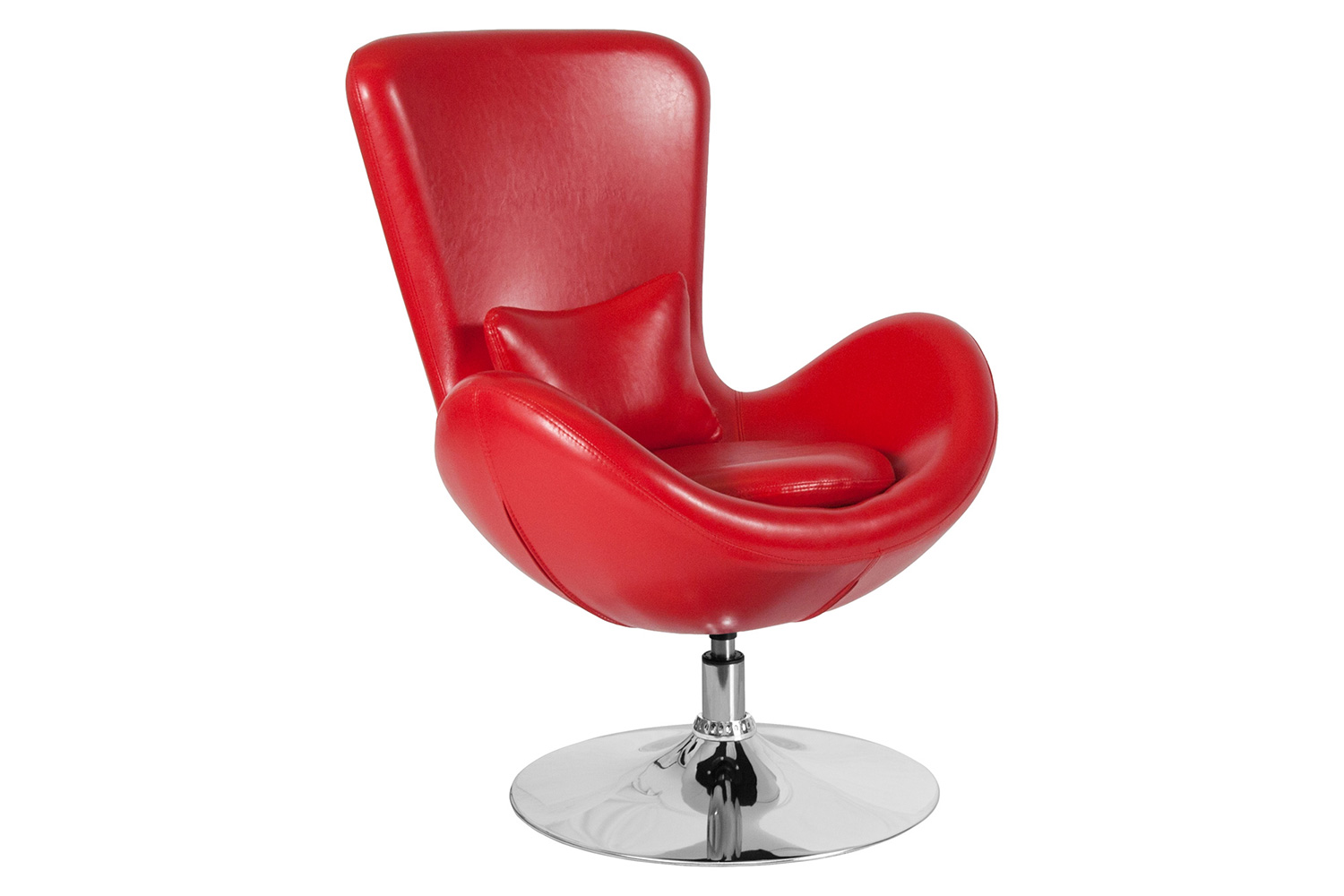 BLNK™ Egg Series LeatherSoft Side Reception Chair - Red