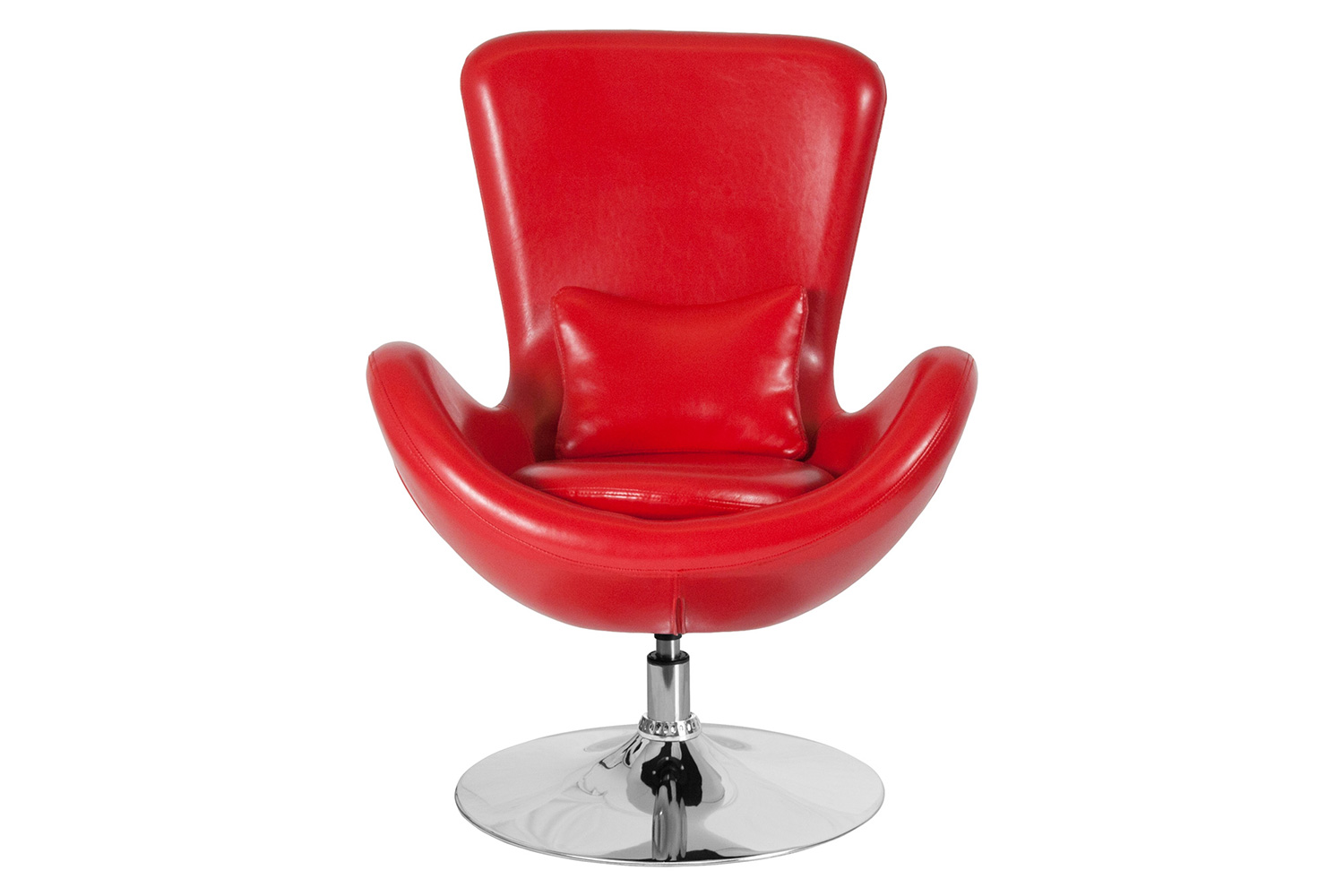 BLNK™ Egg Series LeatherSoft Side Reception Chair - Red