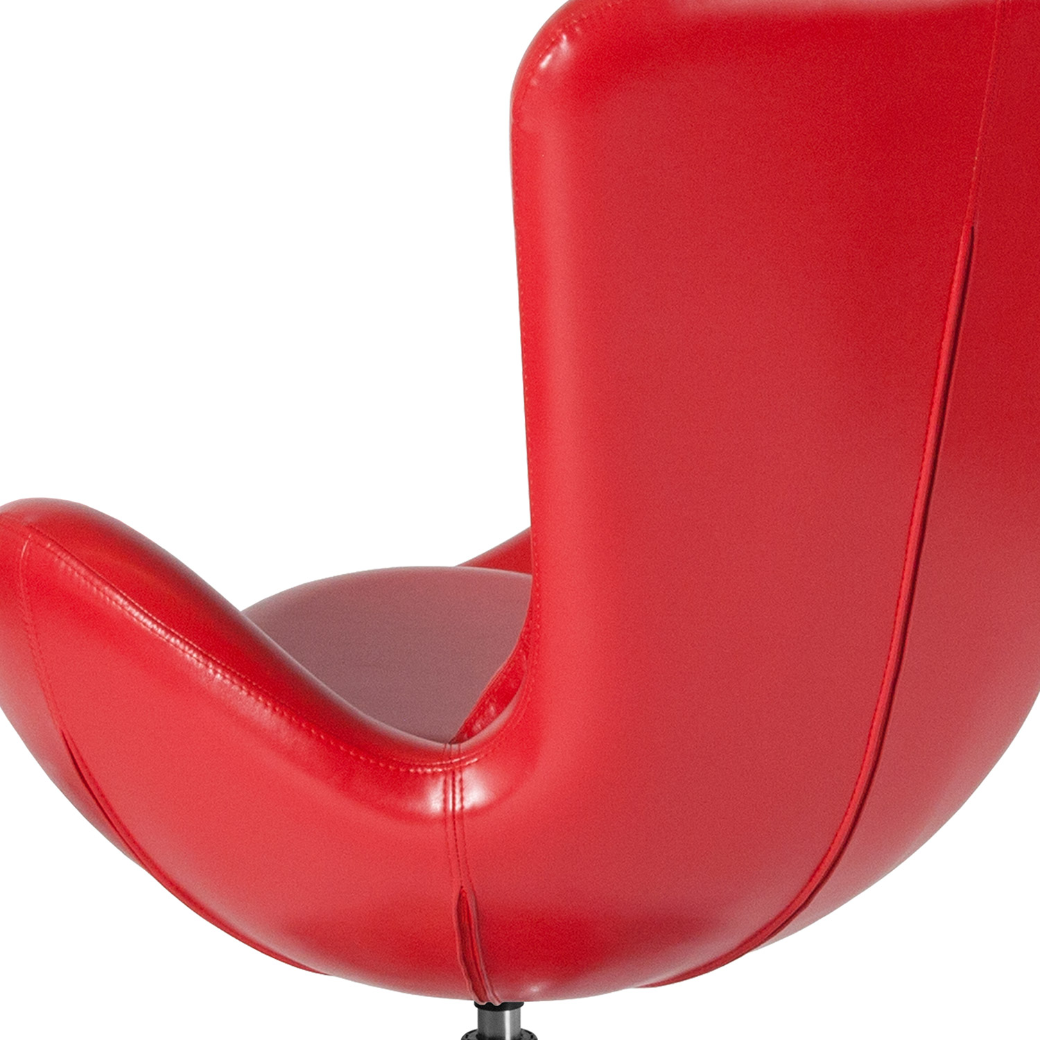 BLNK™ Egg Series LeatherSoft Side Reception Chair - Red