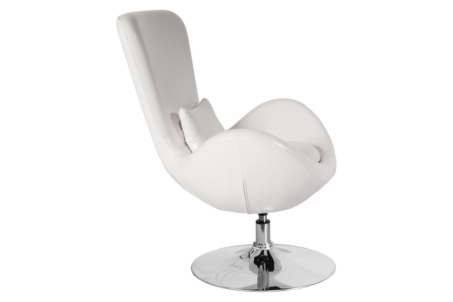 BLNK™ Egg Series LeatherSoft Side Reception Chair - White