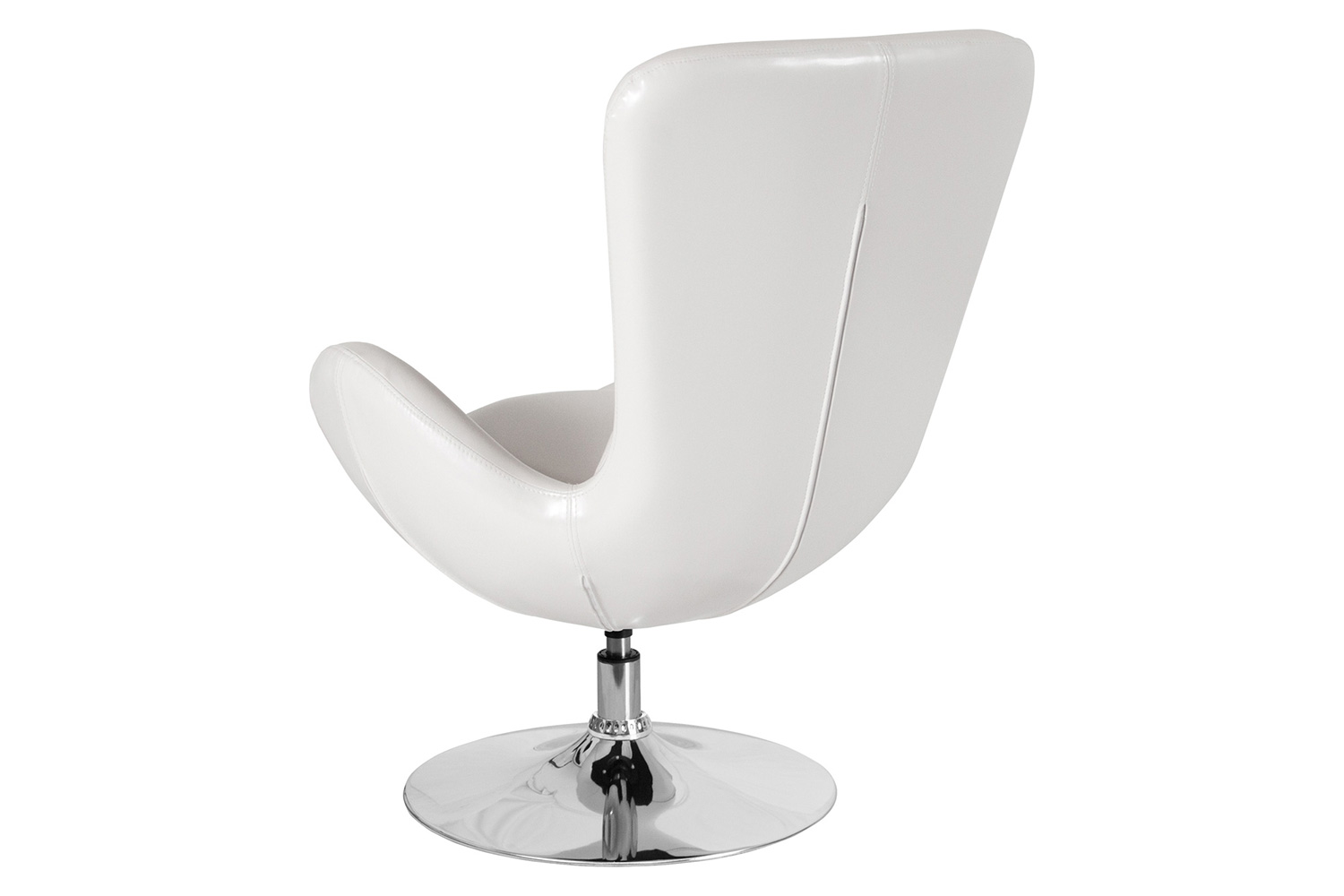 BLNK™ Egg Series LeatherSoft Side Reception Chair - White