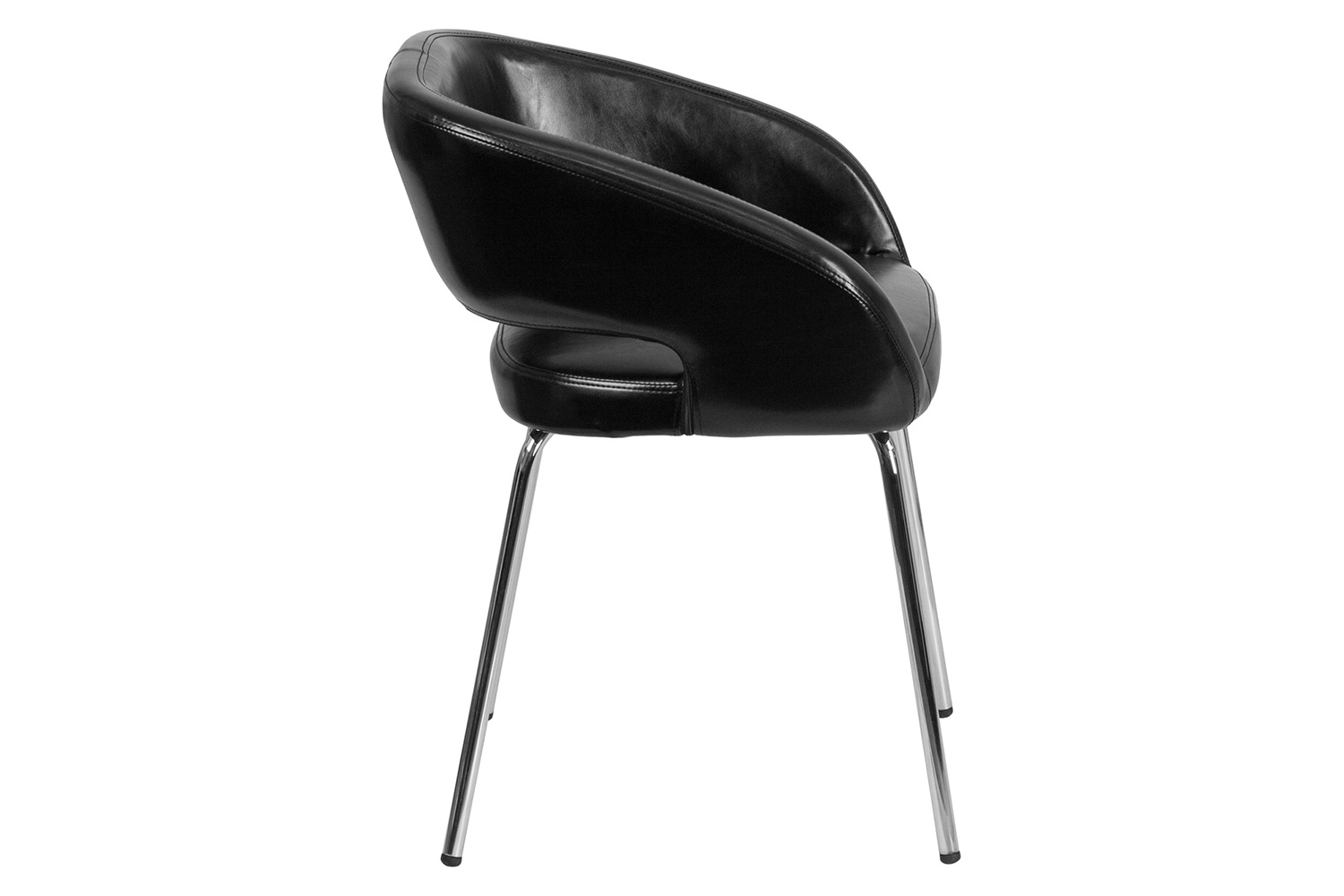 BLNK™ Fusion Series LeatherSoft Side Reception Chair - Black