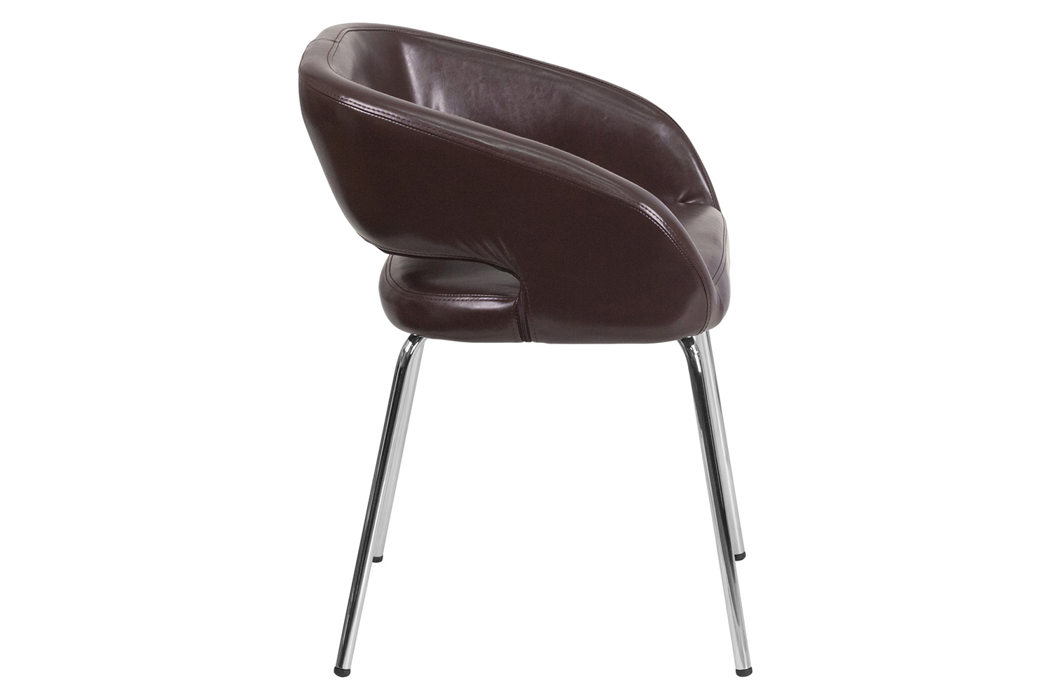 BLNK™ Fusion Series LeatherSoft Side Reception Chair - Brown