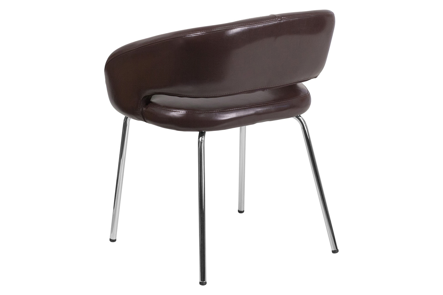 BLNK™ Fusion Series LeatherSoft Side Reception Chair - Brown