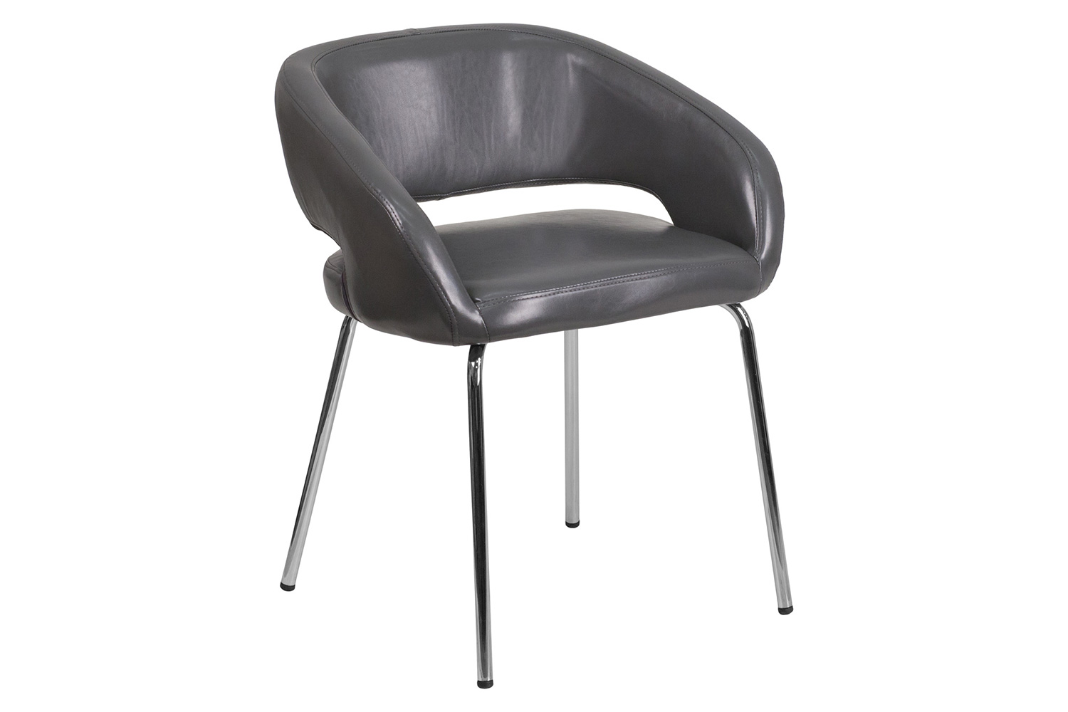 BLNK™ Fusion Series LeatherSoft Side Reception Chair - Gray