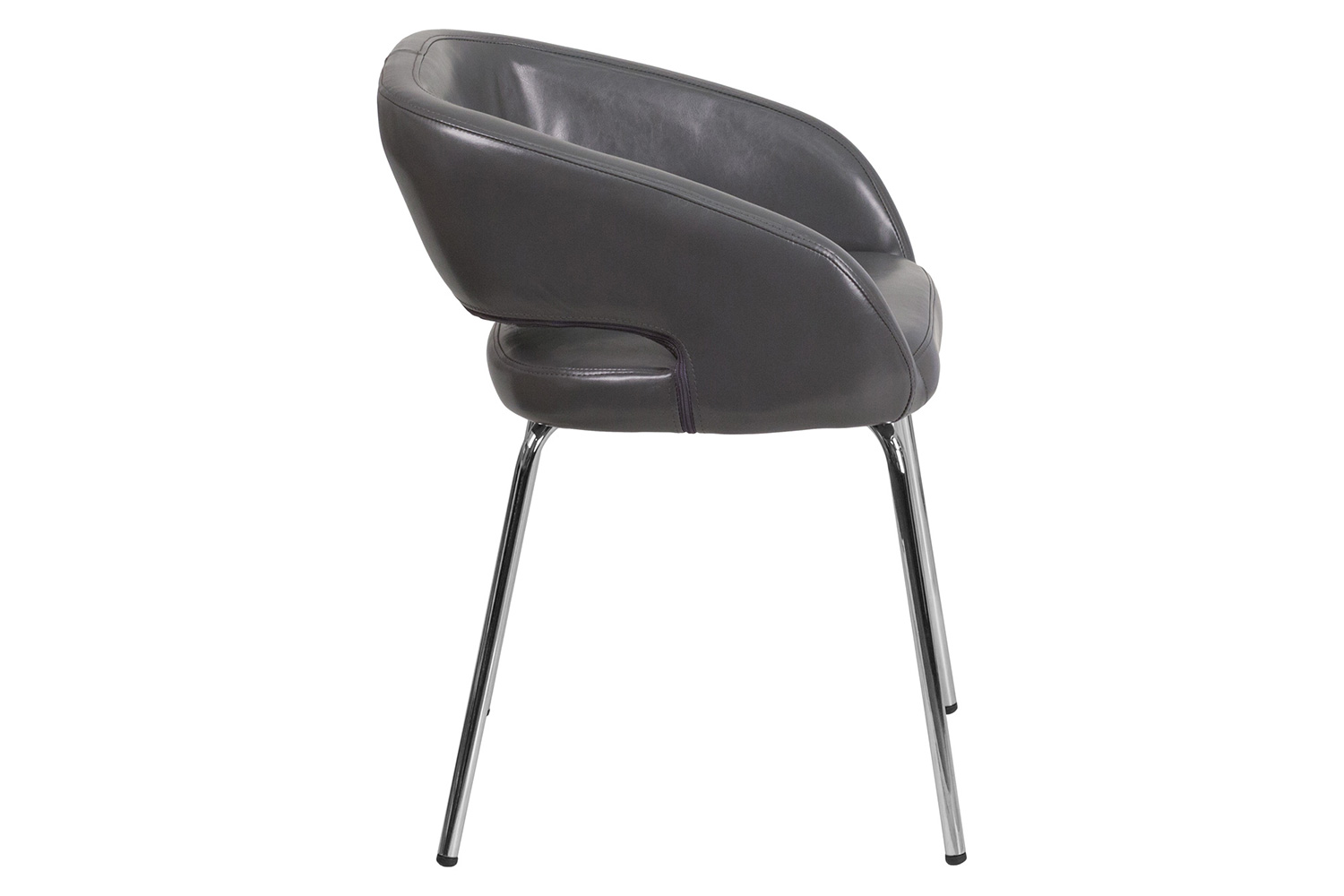 BLNK™ Fusion Series LeatherSoft Side Reception Chair - Gray