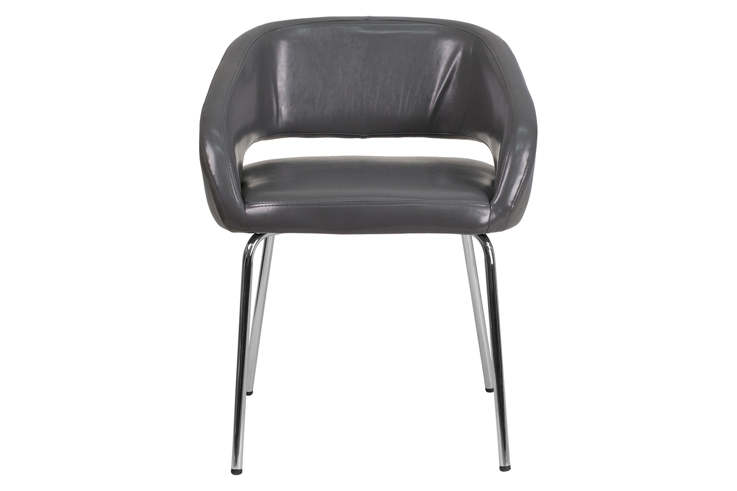 BLNK™ Fusion Series LeatherSoft Side Reception Chair - Gray