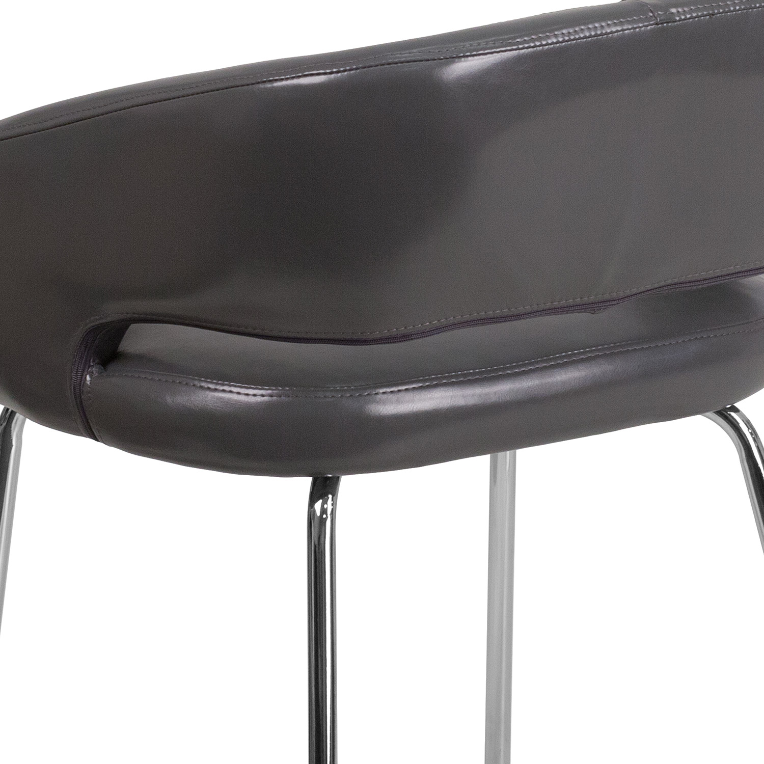 BLNK™ Fusion Series LeatherSoft Side Reception Chair - Gray