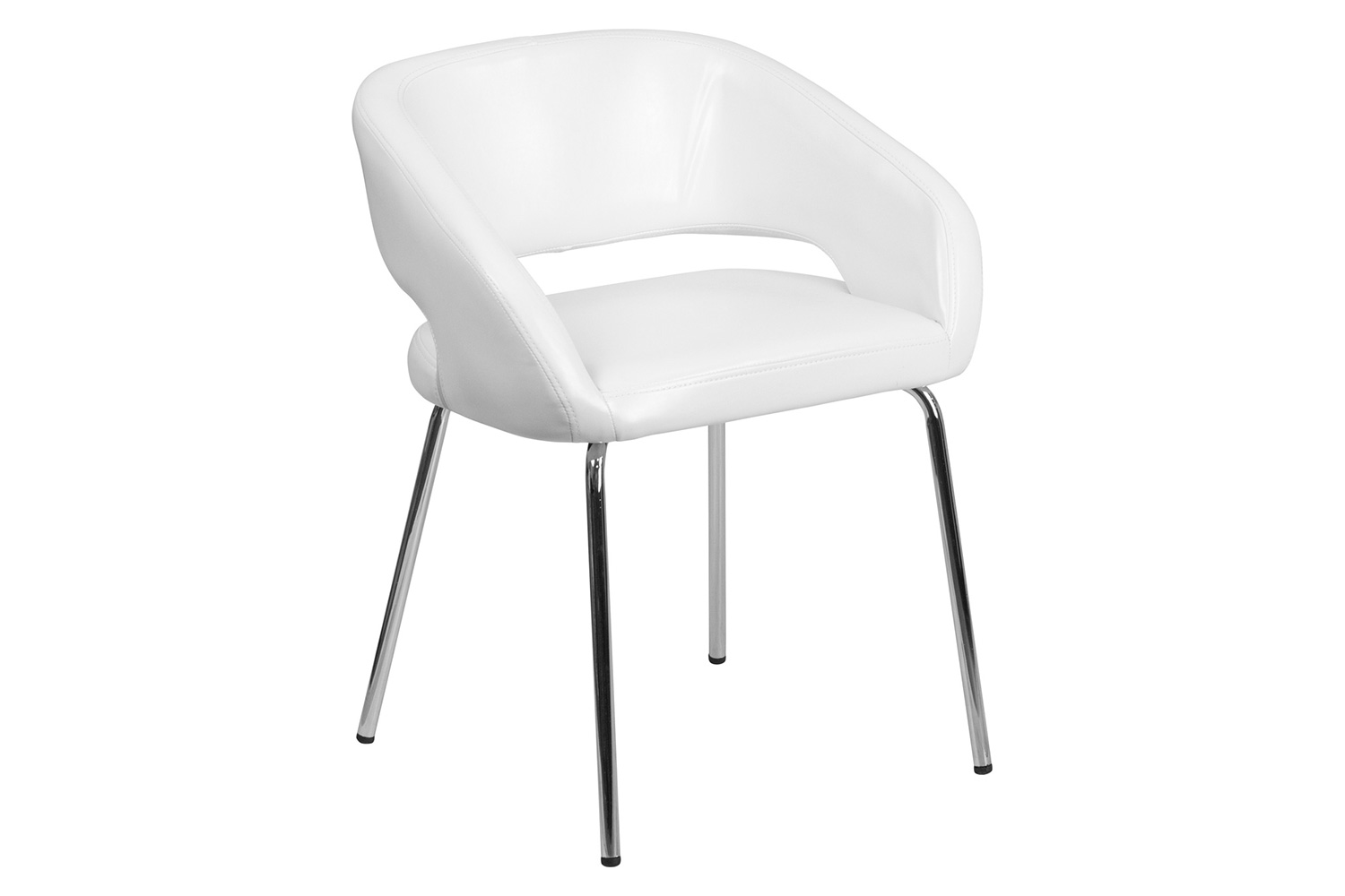 BLNK™ Fusion Series LeatherSoft Side Reception Chair - White