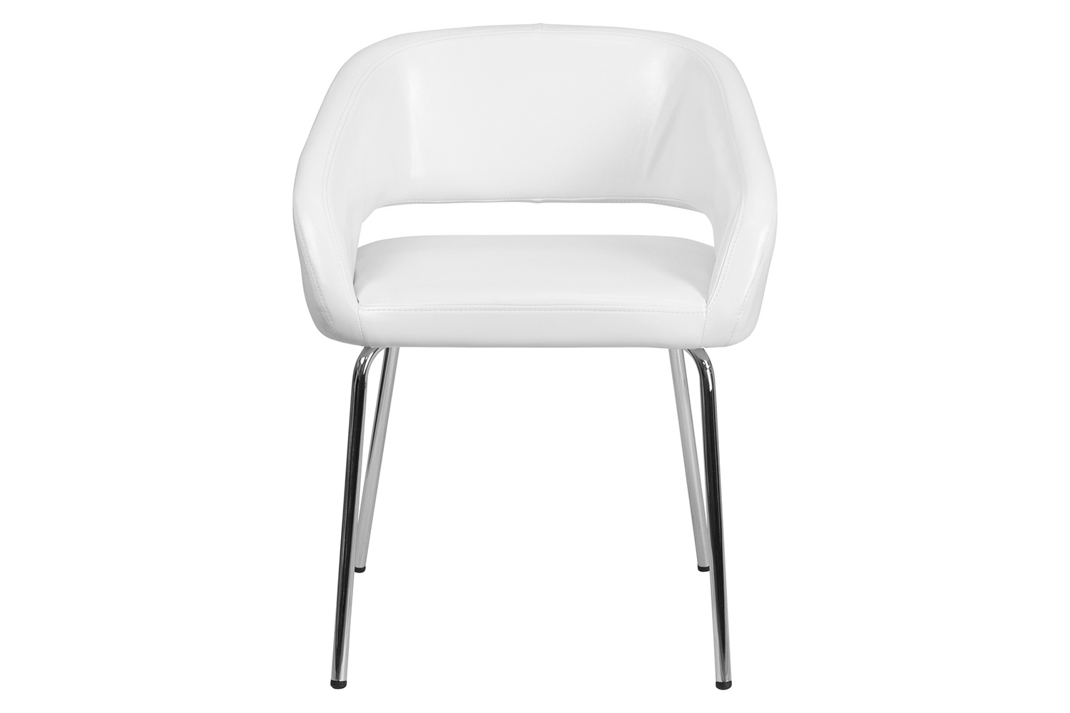 BLNK™ Fusion Series LeatherSoft Side Reception Chair - White